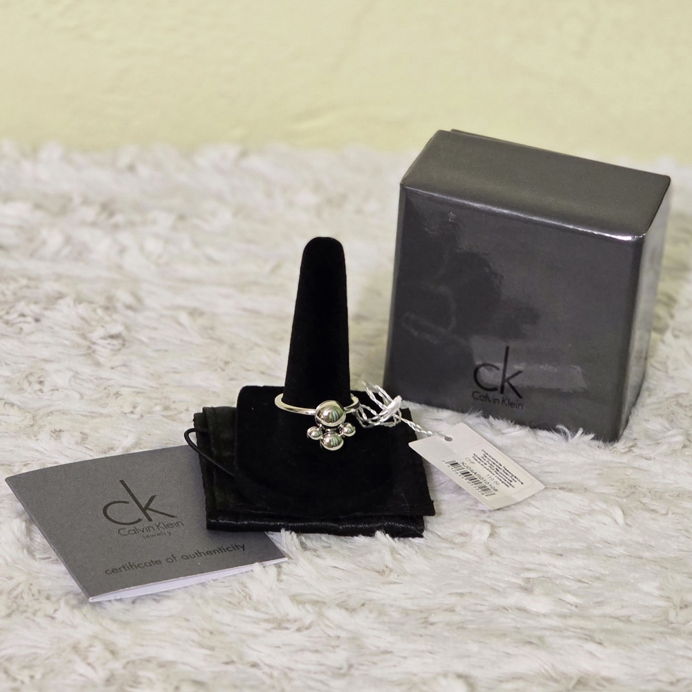 Calvin‎ Klein Silver Fidget  Ring NWT
